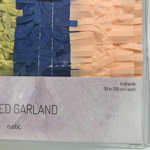 Forever Yours by Nicole Rustic Fringed Garland Blush Gold Blue - Picture 3 of 6